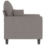 Fauteuil Taupe 60 cm Tissu – Image 2