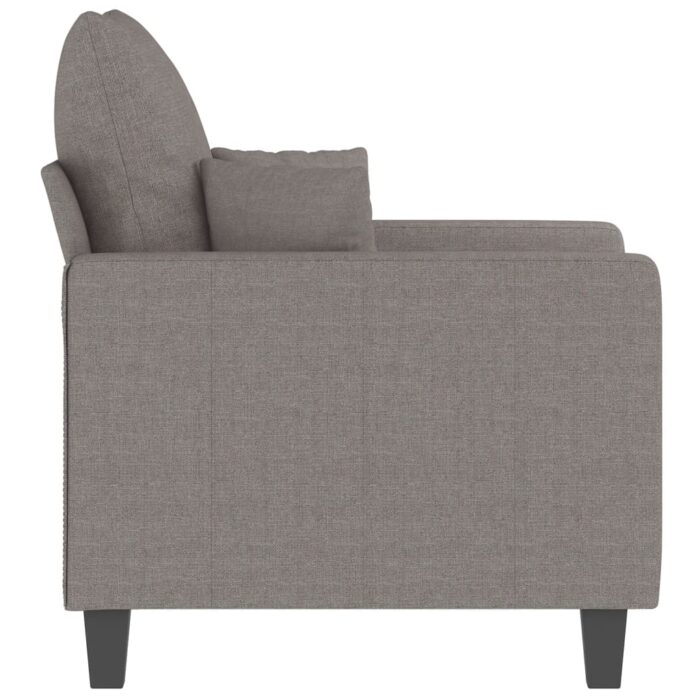 Fauteuil Taupe 60 cm Tissu – Image 2