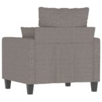 Fauteuil Taupe 60 cm Tissu – Image 3