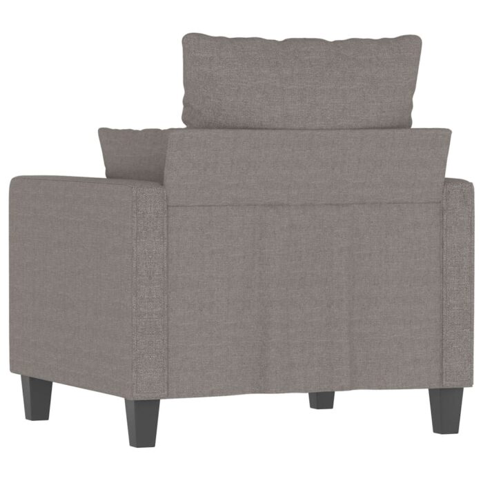Fauteuil Taupe 60 cm Tissu – Image 3