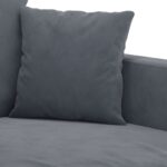 Fauteuil Gris foncé 60 cm Velours – Image 4