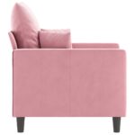 Fauteuil Rose 60 cm Velours – Image 2