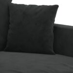 Fauteuil Noir 60 cm Velours – Image 4