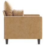 Fauteuil Marron 60 cm Velours – Image 2