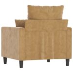 Fauteuil Marron 60 cm Velours – Image 3