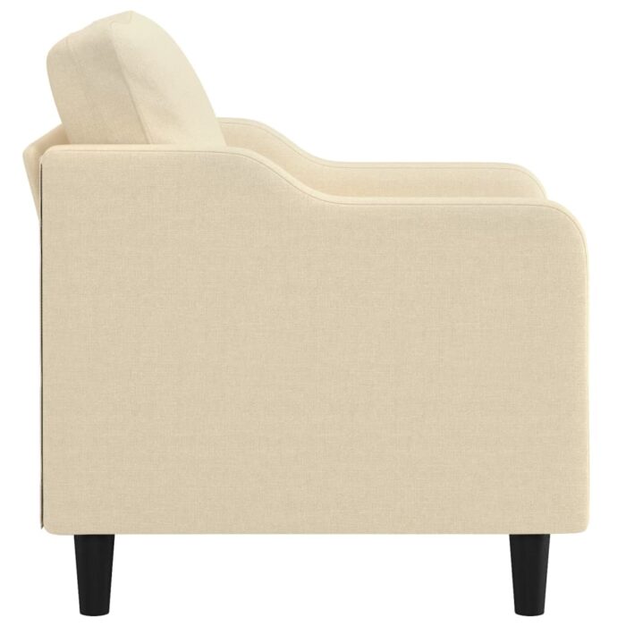 Fauteuil Crème 60 cm Tissu – Image 2