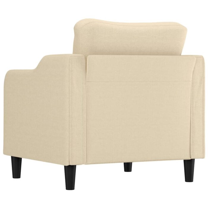 Fauteuil Crème 60 cm Tissu – Image 3