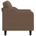Fauteuil Marron 60 cm Tissu – Image 2