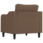 Fauteuil Marron 60 cm Tissu – Image 3