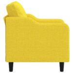 Fauteuil Jaune clair 60 cm Tissu – Image 2