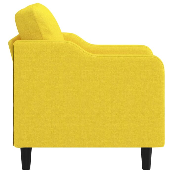 Fauteuil Jaune clair 60 cm Tissu – Image 2