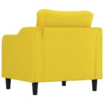 Fauteuil Jaune clair 60 cm Tissu – Image 3