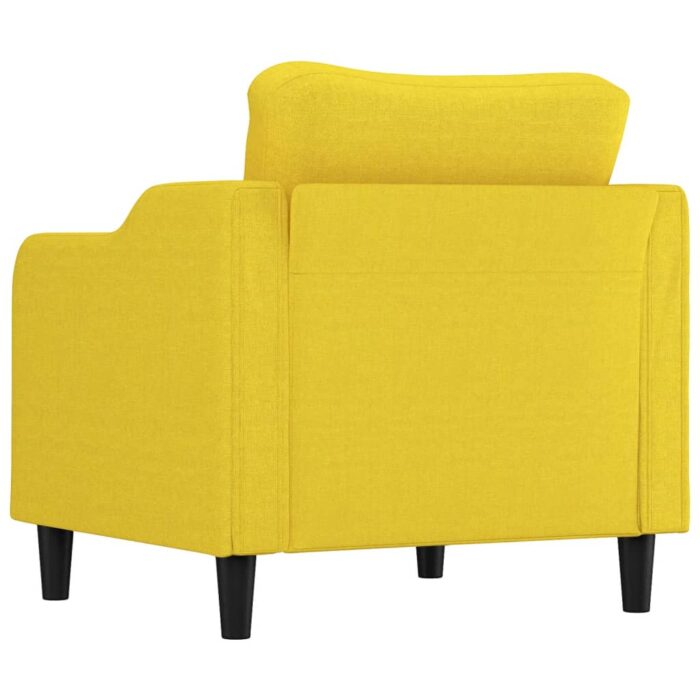 Fauteuil Jaune clair 60 cm Tissu – Image 3