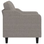 Fauteuil Taupe 60 cm Tissu – Image 2