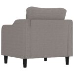 Fauteuil Taupe 60 cm Tissu – Image 3