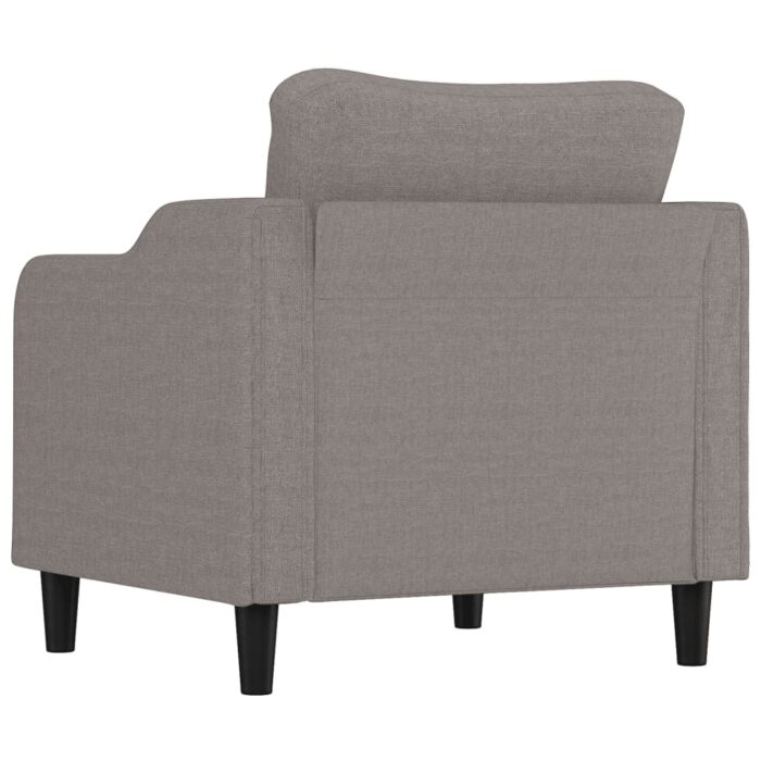 Fauteuil Taupe 60 cm Tissu – Image 3