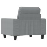 Fauteuil Gris clair 60 cm Tissu – Image 3