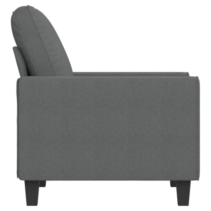 Fauteuil Gris foncé 60 cm Tissu – Image 2