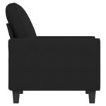 Fauteuil Noir 60 cm Tissu – Image 2