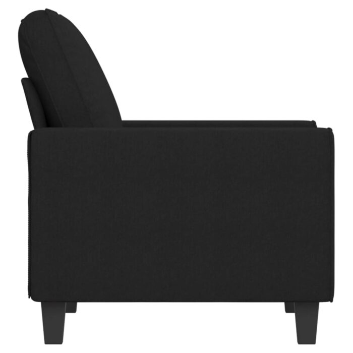 Fauteuil Noir 60 cm Tissu – Image 2