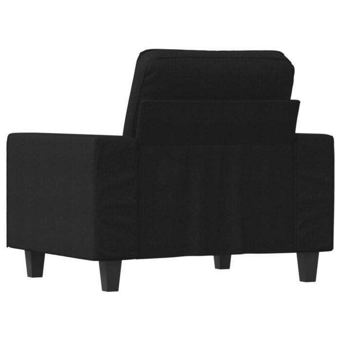 Fauteuil Noir 60 cm Tissu – Image 3