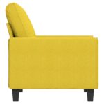 Fauteuil Jaune clair 60 cm Tissu – Image 2