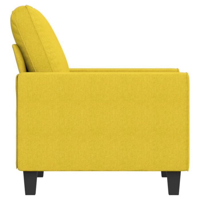Fauteuil Jaune clair 60 cm Tissu – Image 2