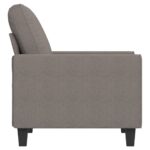 Fauteuil Taupe 60 cm Tissu – Image 2