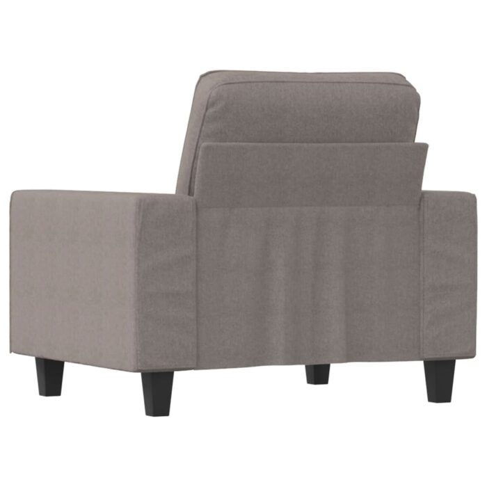 Fauteuil Taupe 60 cm Tissu – Image 3