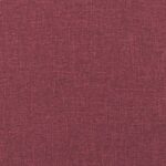 Canapé à 2 places Rouge bordeaux 120 cm Tissu – Image 5