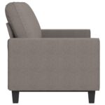 Canapé à 3 places Taupe 180 cm Tissu – Image 2