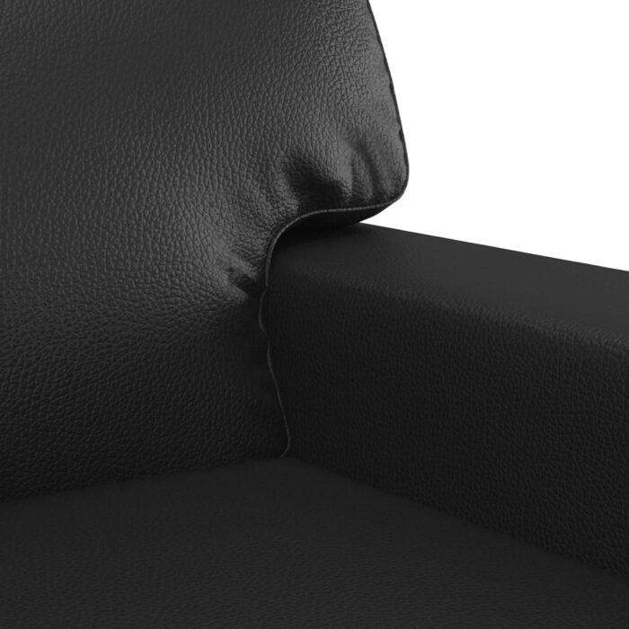Fauteuil Noir 60 cm Similicuir – Image 4