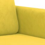 Fauteuil Jaune 60 cm Velours – Image 4