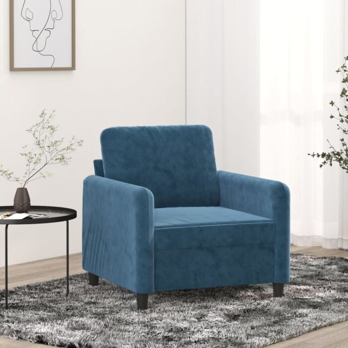 VXL8721012141575_m_en_hd_1.jpg Fauteuil Bleu 60 cm Velours – Image 1