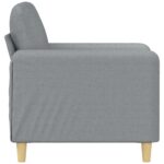 Fauteuil Gris clair 60 cm Tissu – Image 2