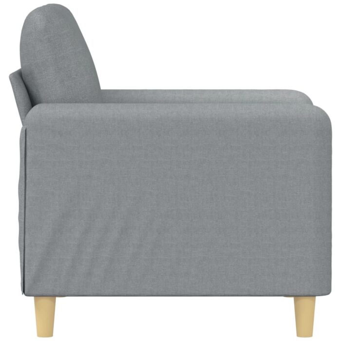 Fauteuil Gris clair 60 cm Tissu – Image 2