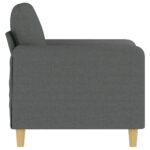 Fauteuil Gris foncé 60 cm Tissu – Image 2
