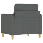 Fauteuil Gris foncé 60 cm Tissu – Image 3