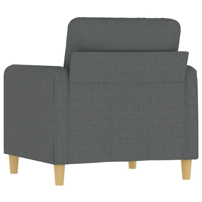 Fauteuil Gris foncé 60 cm Tissu – Image 3