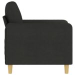 Fauteuil Noir 60 cm Tissu – Image 2