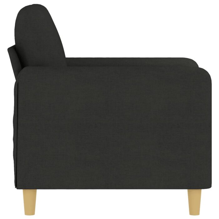 Fauteuil Noir 60 cm Tissu – Image 2