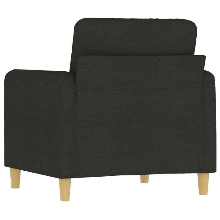 Fauteuil Noir 60 cm Tissu – Image 3