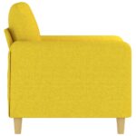 Fauteuil Jaune clair 60 cm Tissu – Image 2
