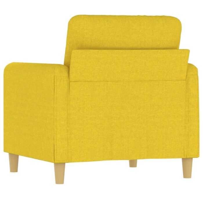 Fauteuil Jaune clair 60 cm Tissu – Image 3