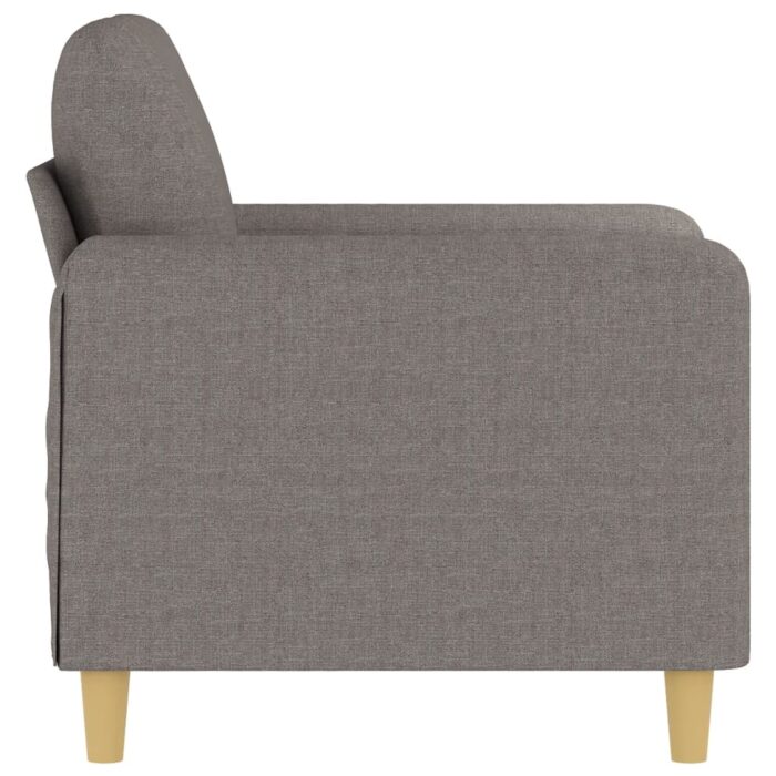 Fauteuil Taupe 60 cm Tissu – Image 2