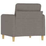 Fauteuil Taupe 60 cm Tissu – Image 3