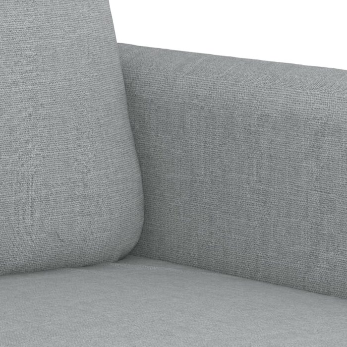 Canapé à 2 places Gris clair 120 cm Tissu – Image 4