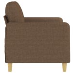 Canapé à 2 places Marron 120 cm Tissu – Image 2