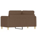 Canapé à 2 places Marron 120 cm Tissu – Image 3