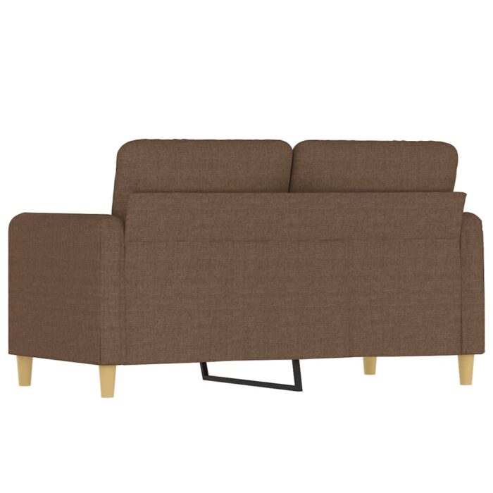 Canapé à 2 places Marron 120 cm Tissu – Image 3